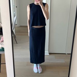 Z Supply Navy Skirt Set